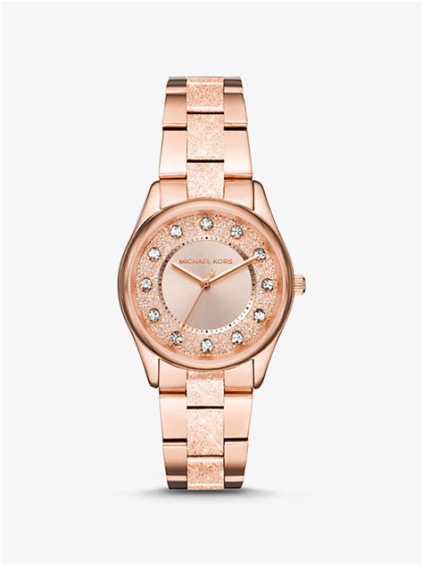 Michael Kors Colette Textured Rose Gold